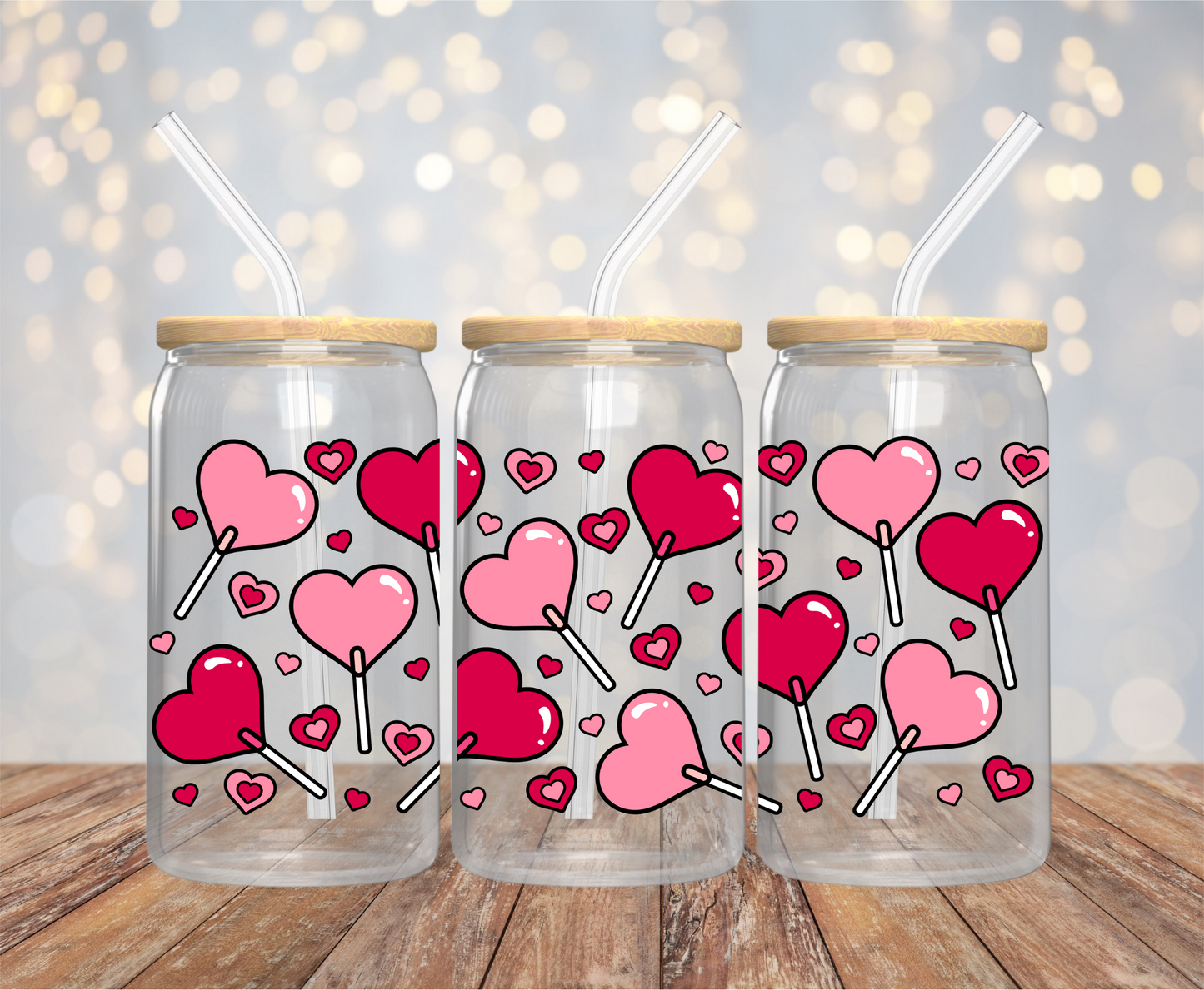 Lollipop 16oz Glass Cup