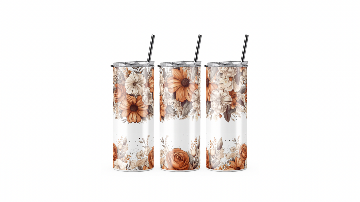 Floral Western Tumbler