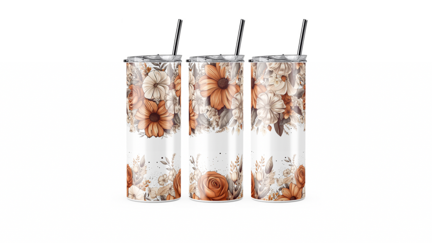 Floral Western Tumbler