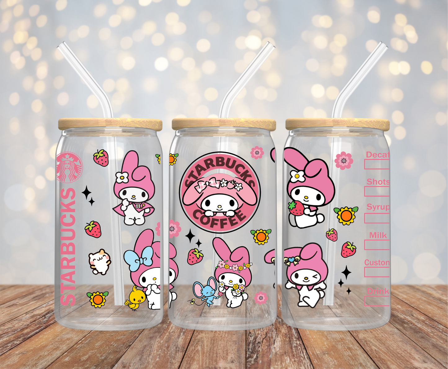 My Melo 16oz Glass Cup