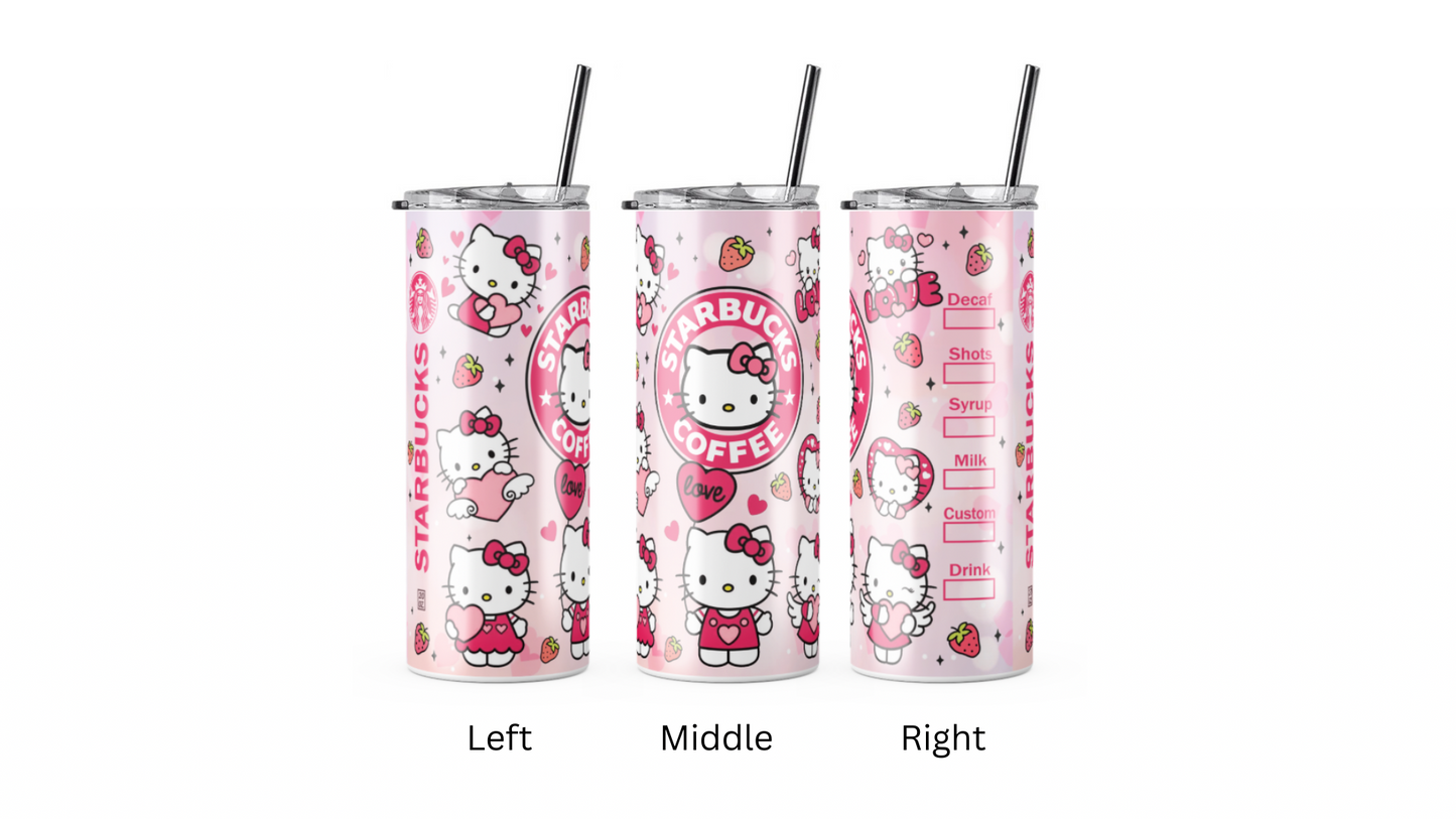Strawberry Kitty Tumbler