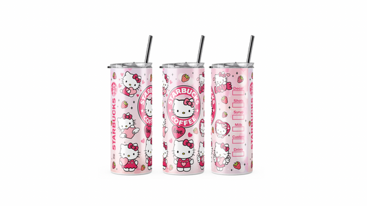 Strawberry Kitty Tumbler