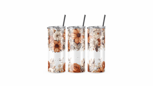 Floral Western Tumbler