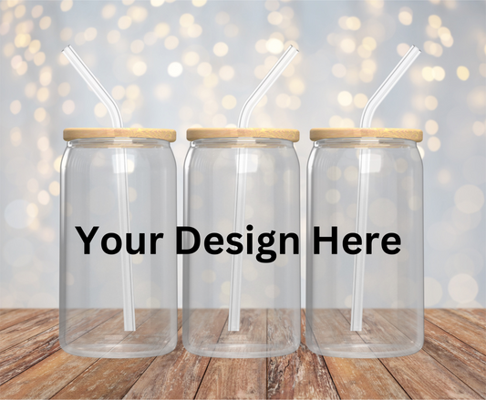 Custom 16oz Glass Cup